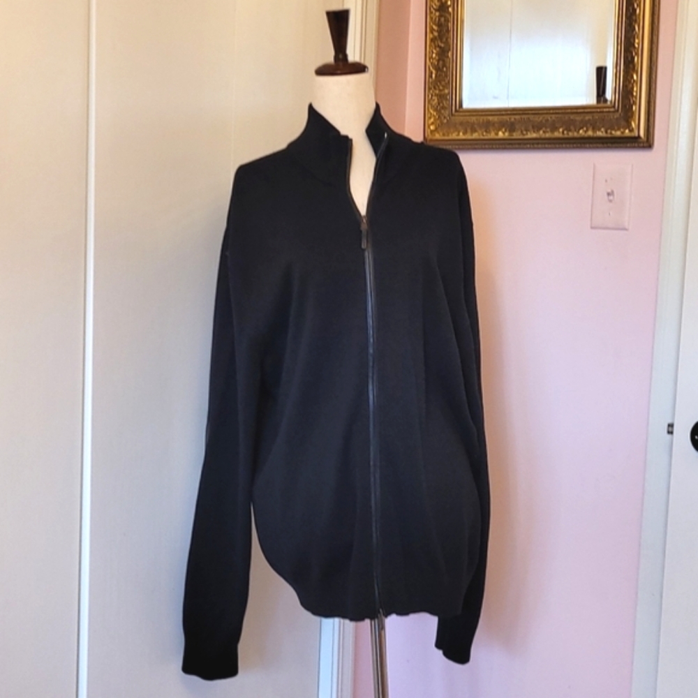 MICHAEL KORS faux leather elbow patch sweater